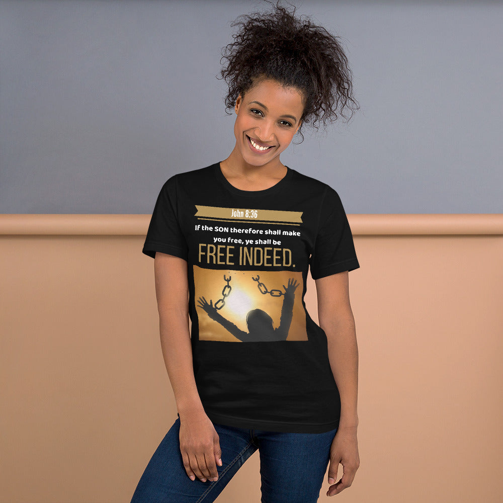 John 8:36 Freedom Short-sleeve unisex t-shirt